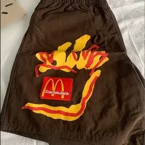 新品Travis Scott x McDonald's Shorts Brown Travis Scott x McDonald's Illustration II Shorts Brown Men's